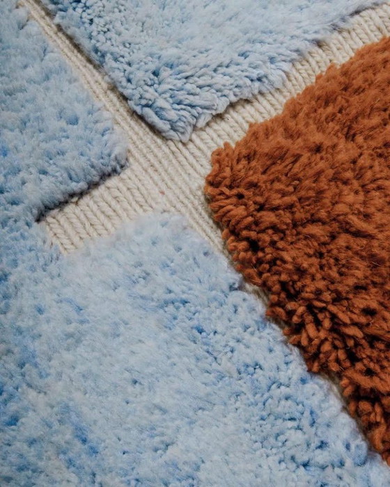 Tapis berbère marocain en laine naturelle 250 cm x 200 cm – Cotton (photo 4 of 8)