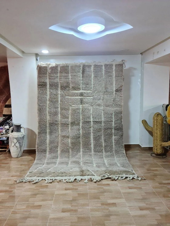 Tapis Beni Ouarin traditionnel fait main taille 150 x 250 cm – Laine, Coton (photo 3 of 3)