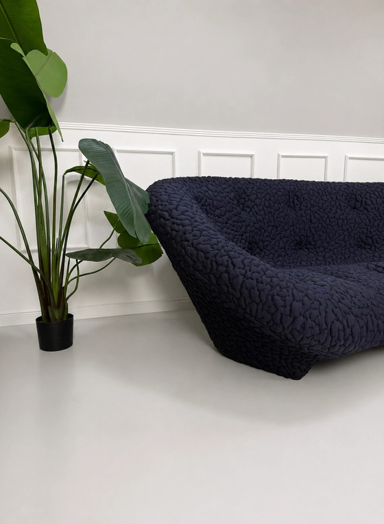 Image 1 of Ligne Roset Ploum Designer Sofa Blau Stoff
