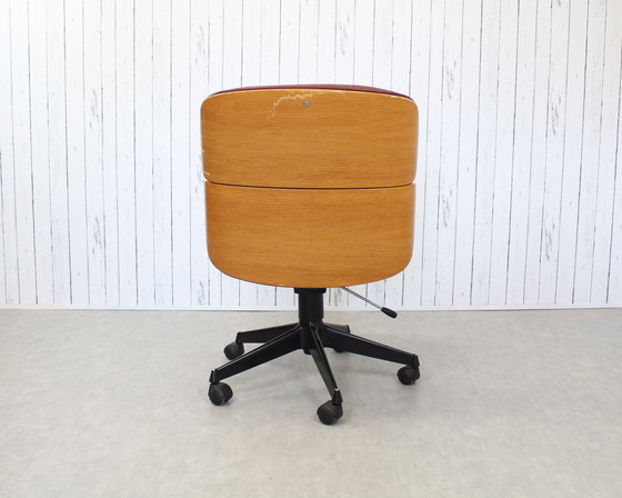 Image 1 of 2X Mim Office Chairs (Mobili Italiani Moderni) Ennio Fazioli Seats