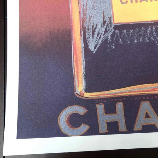 1990S AFTER ANDY WARHOL "CHANEL" LITHOGRAPH – lithos zeefdrukken, Paper (photo 2 of 10)