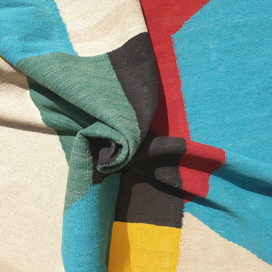 Tapisserie Serge Poliakoff | Gouaches | Laine tissée main sur coton | Textile d'Art tissé plat | 174 × 259 cm (photo 9 of 11)
