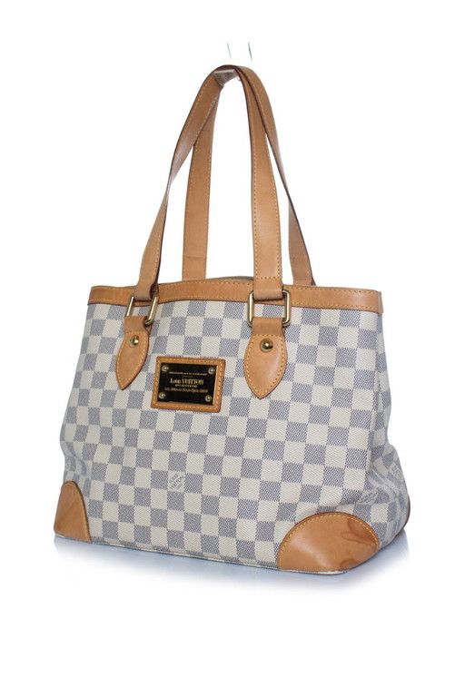 Louis Vuitton, Hampstead PM Damier Azur Canvas – schoudertassen, Calfskin