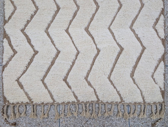 Image 1 of Berberteppich – 259 cm x 160 cm – weiße Wolle