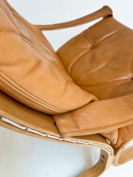 Image 1 of Fauteuil Siesta avec repose-pieds, conçu par Ingmar Relling pour Westnofa, années 1970