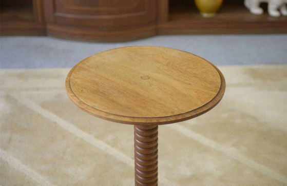 Gueridon in rovere degli anni '50 – Tavolini, Legno, Vintage (photo 3 of 7)