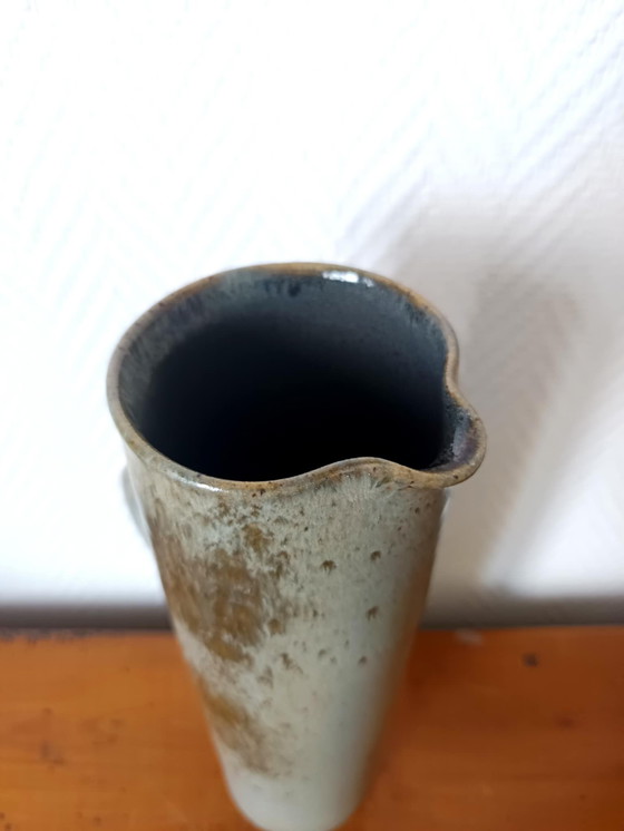 Image 1 of Broc en grès émaillé vintage 1950 