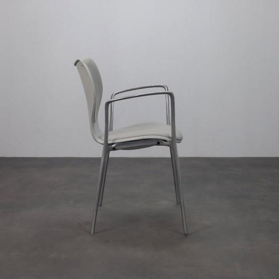 Image 1 of Set van 6 Gorka eetkamerstoelen van Jorge Pensi voor Akaba, Spanje, jaren 90.