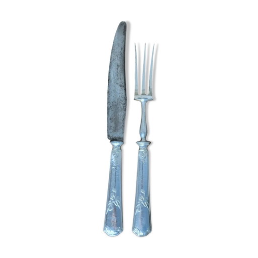 Leg of Lamb Cutlery Service, Silver, Minerva Hallmark