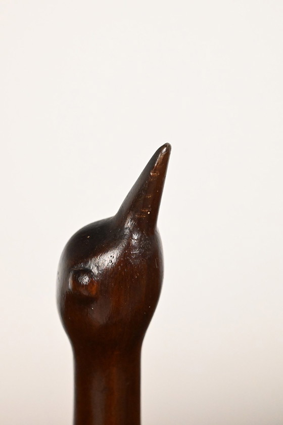 Image 1 of Scultura in legno di un uccello