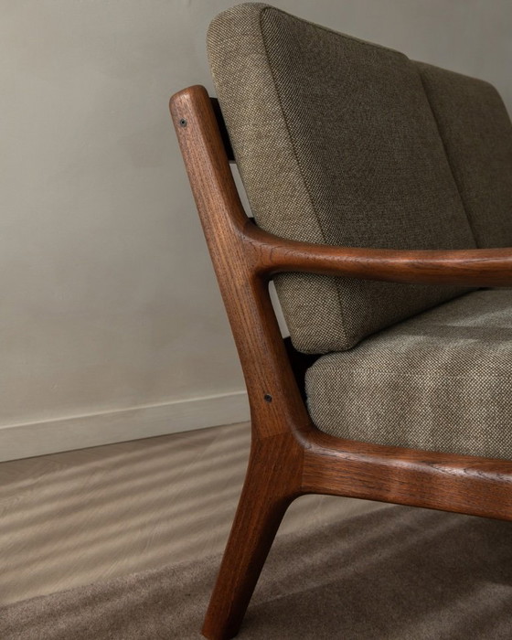 Image 1 of Canapé deux places Senator vintage par Ole Wanscher pour Cado | Structure en teck danois | Revêtement d'origine | Années 1960