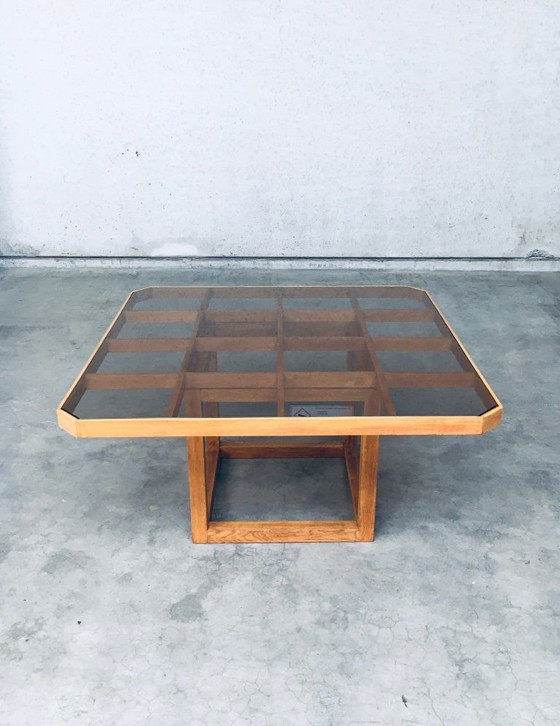 Image 1 of 1980's Postmodern Design Octagonal Square Dining Table