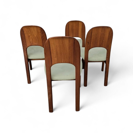 Vintage Danish set, 4 dining chairs, Holstebro
