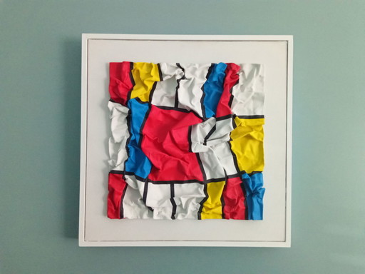Mivillage crincle art 3D wall decoration