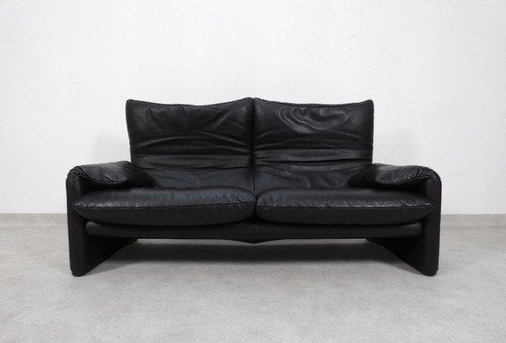 Image 1 of Cassina Maralunga 2,5 posti - pelle nera