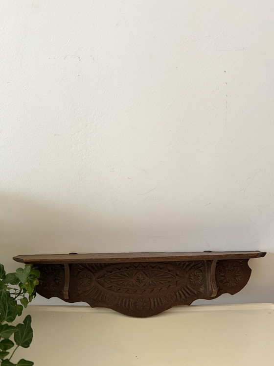 Image 1 of Vintage wooden wall shelf