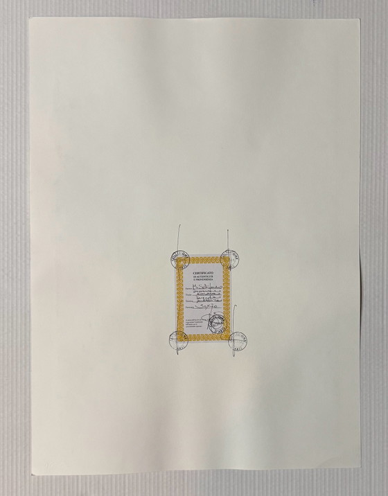Quadro serigrafia Mario Schifano 50x70cm impressione astratta, Pop, Torcular – Litografie e stampe, Carta (photo 6 of 8)