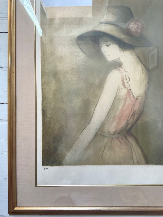 Image 1 of Framed lithograph by Bernard Charroy