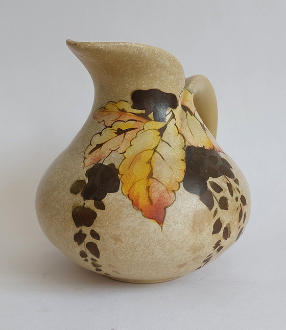 Image 1 of Vintage Brentleigh 1940's English hand painted jug.