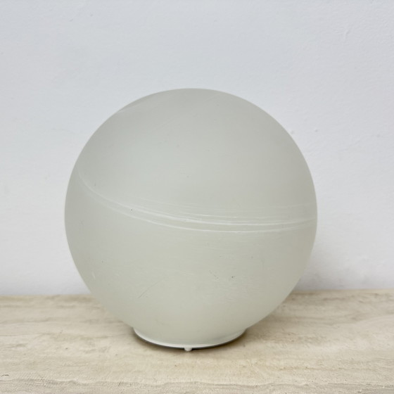 Image 1 of Lampada da tavolo vintage in vetro Wofi Leuchten Mars