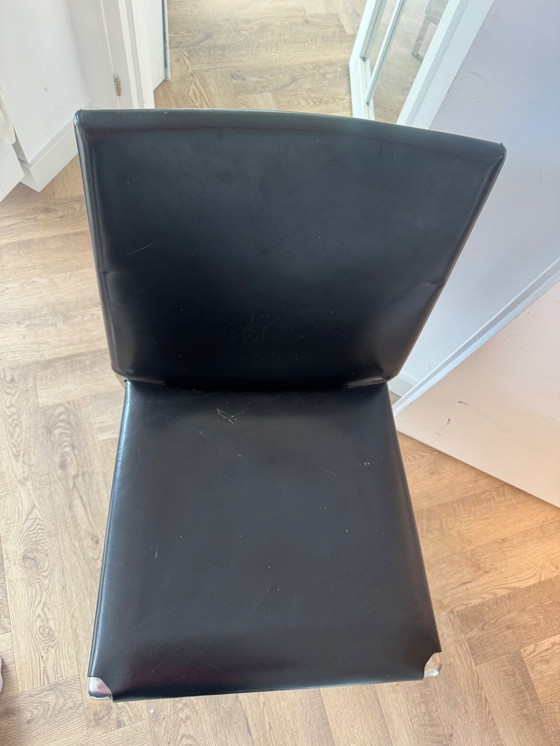 Image 1 of B&B Italia tuigleren design stoelen zwart chroom