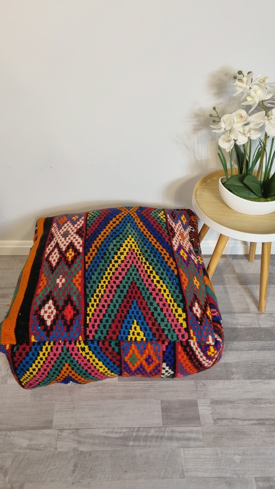 Image 1 of Vintage Berber pouf