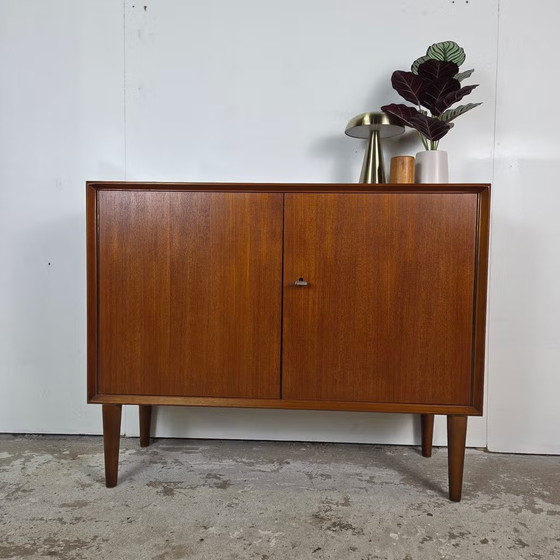 Rex Raab, Wilhelm Renz Varia-150 vintage floating Wall cabinet, Wood, Brown (photo 21 of 22)