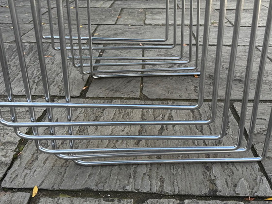 6x Jano chairs - Kazuhide Takahama - Simon Gavina – Dining chairs, Textile, Chrome (photo 10 of 17)