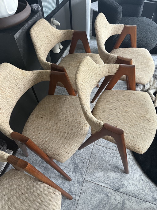 9 x Kai Kristiansen Sessel Stuhl Teak denmark Vintage Møbler