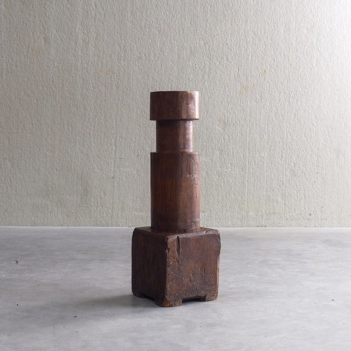 Pedestal escultural de madera maciza – decoratieve objecten, Wood (photo 2 of 16)