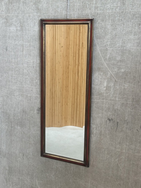 Image 1 of Miroir vintage Deknudt Belgique - 123 x 47 cm