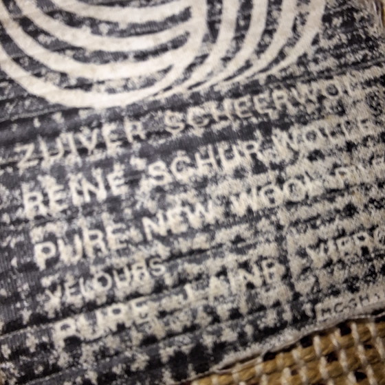 Image 1 of Vintage Rya rug from the 1970s - Pure new wool - Space Age design