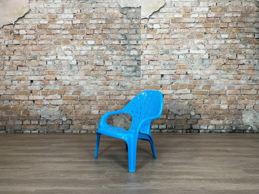 2x Chaise de jardin en plastique Stamp