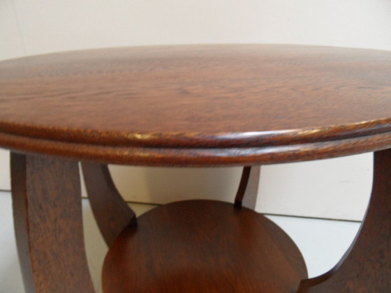Image 1 of Amsterdam School oak coffee table