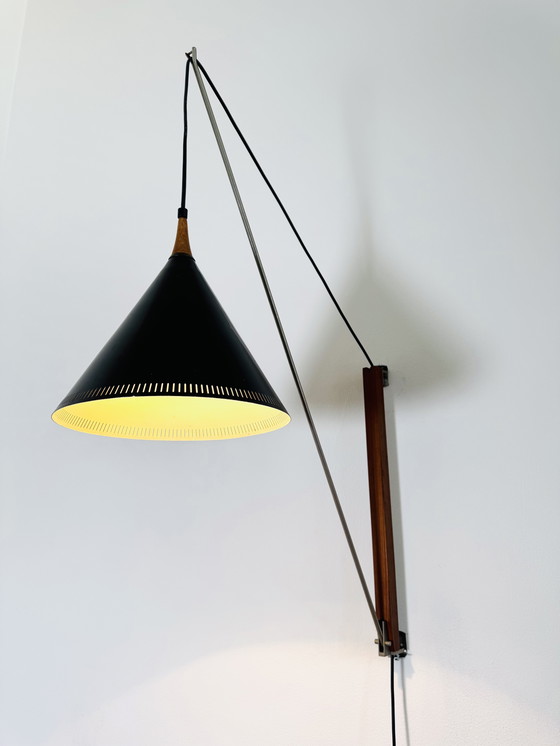 Image 1 of 28/621 WANDLEUCHTE MIT SCHWINGARM VON WILLEM HAGOORT FÜR HAGOORT LIGHTING, NIEDERLANDE, 1950er Jahre