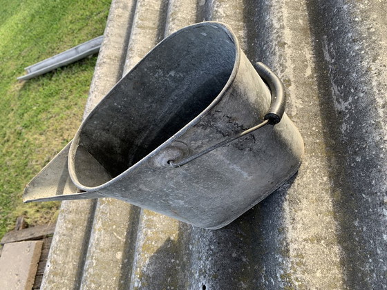 Vintage Galvanized Zinc Bowl, 1950s (photo 4 of 5)
