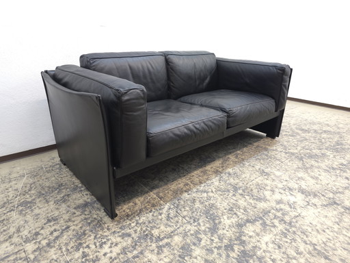 Cassina Duc Sofa Designer Sofa Leather Sofa Couch Mario Bellini Black