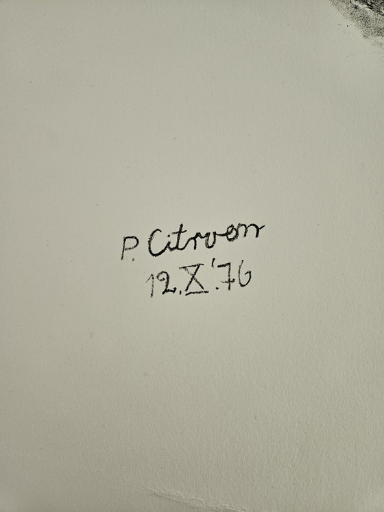 Signed Lithograph by Paul Citroen, Portrait Jan Cremer. – Paintings & Drawings, Paper (photo 2 of 5)