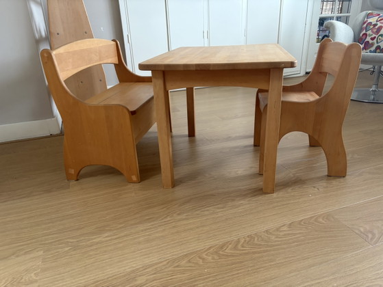 Image 1 of Essenhouten kinder meubilair