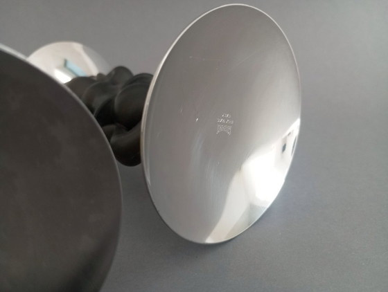 Image 1 of Maurizio Scutellà postmodern candle holder pair for Mepra Italy 1990 - rare!