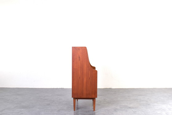 Image 1 of Mid-Century Danish Teak Secretary by Gunnar Nielsen for Tibergaard, 1960s.