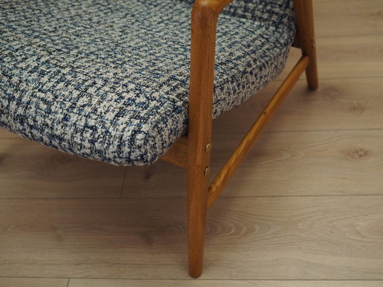 Sillón Kontour de Alf Svensson para Fritz Hansen, estructura de teca, década de 1960. – Sillones, Textile (photo 14 of 15)