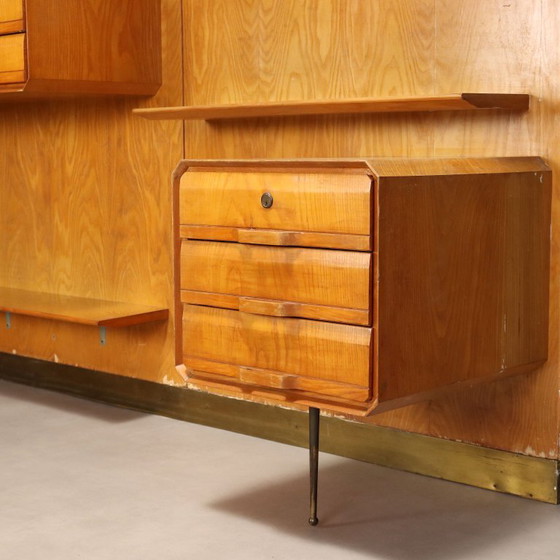 Esdoornhouten wandboekenkast uit de jaren 60 – Boekenkasten, Wood (photo 8 of 16)