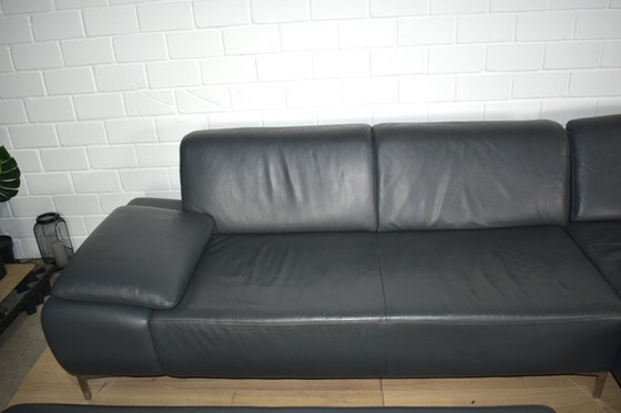 Image 1 of Ledersofa Loop Willi Schillig Mit Hocker Ledercouch Schlafsofa Couch Sofa Ecksofa