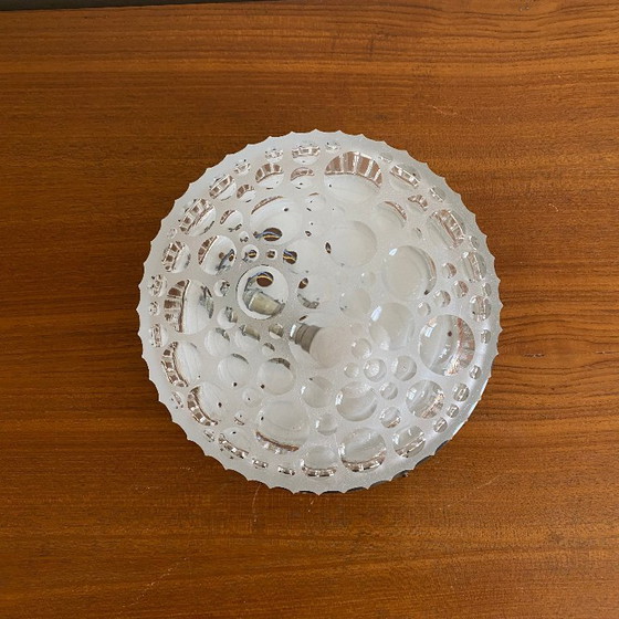 Image 1 of Minimalist clear glass wall/ceiling light, 1960s-1970s vintage light fixture