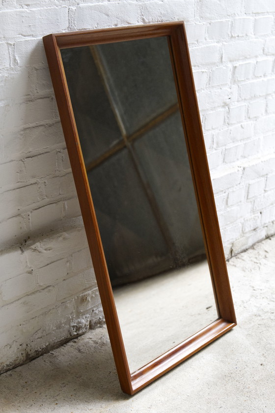 Image 1 of Vintage Danish Teak Mirror