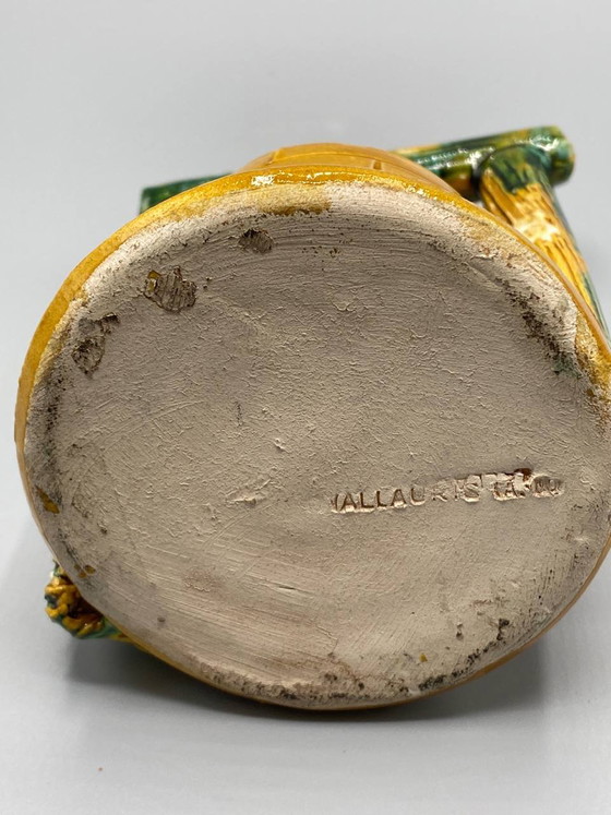 Pozzo decorativo vintage in ceramica Vallauris – Scena provenzale – Anni '50-'70 – Stoviglie (photo 5 of 7)