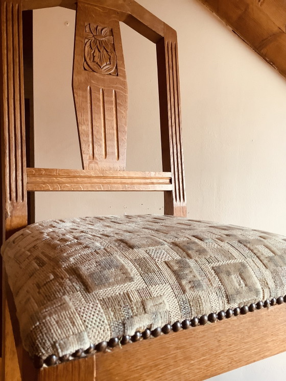 Tavolo in rovere da 140 cm con 2 prolunghe da 60 cm ciascuna! E 6 sedie abbinate. – Tavoli da pranzo, Textile (photo 4 of 5)