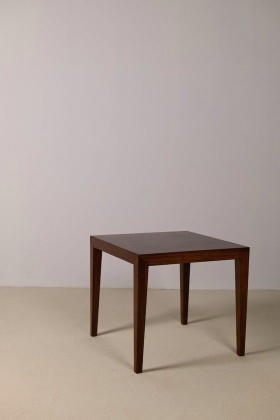 Image 1 of Mesa auxiliar de teca de Severin Hansen Jr., Haslev Møbelsnedkeri Dinamarca, años 60