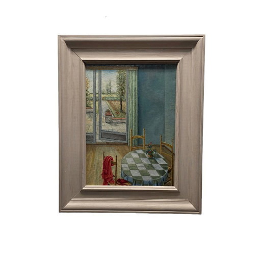 Kunstwerk genaamd Het Rode Jasje van Bredie uit 1986